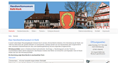 Desktop Screenshot of handwerksmuseum-kehl-kork.de